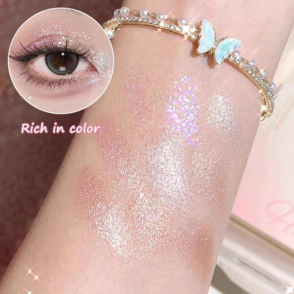 Paleta de Sombras Dazzling Magia Roxa – 9 Tons com Brilho Intenso e Longa Duração