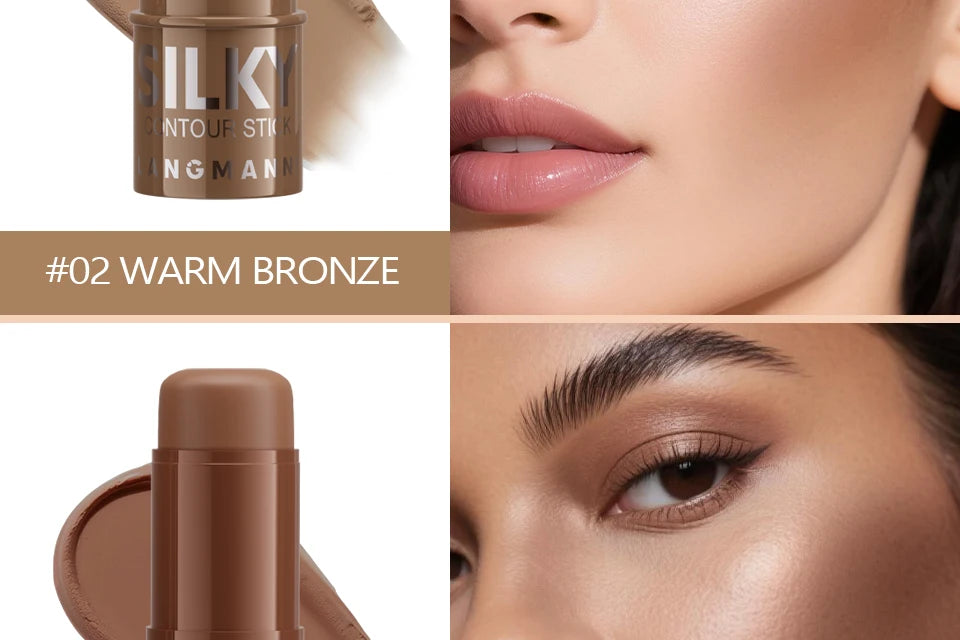 Stick Multifuncional Magia Glow 3 em 1: Contorno, Iluminador e Bronzeador