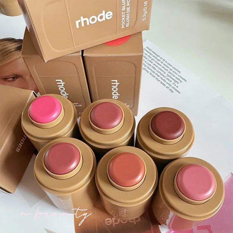 Blush e Batom Cremoso Multifuncional Rhode Glow – Efeito Natural e Hidratação Intensa