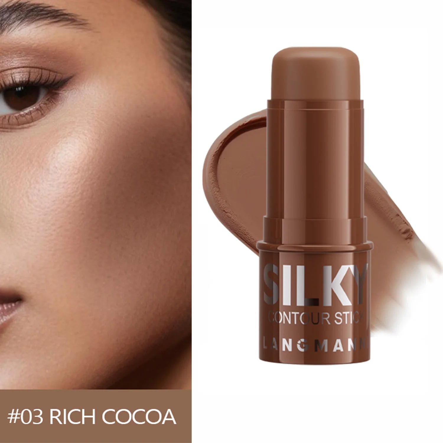 Stick Multifuncional Magia Glow 3 em 1: Contorno, Iluminador e Bronzeador
