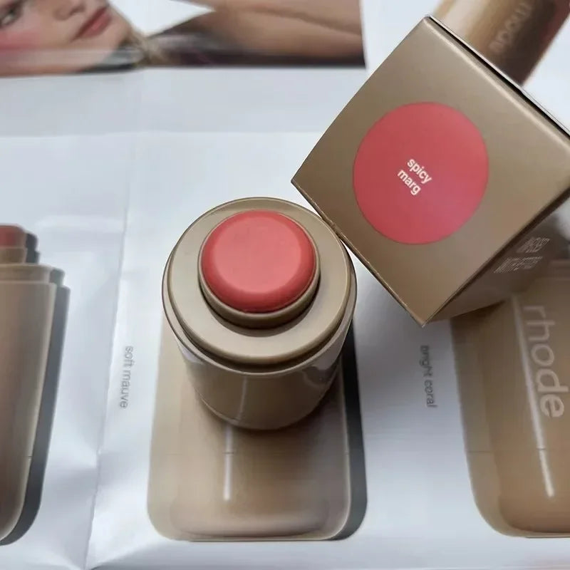Blush e Batom Cremoso Multifuncional Rhode Glow – Efeito Natural e Hidratação Intensa