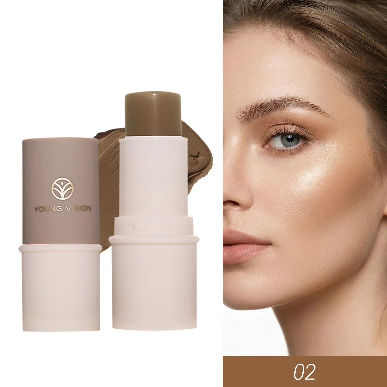 Stick Multifuncional Magia Glow 3 em 1: Contorno, Iluminador e Bronzeador